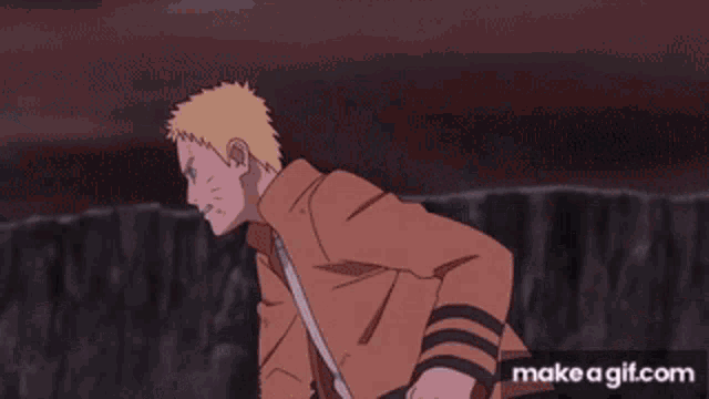 a cartoon character is fighting another character in a fight .