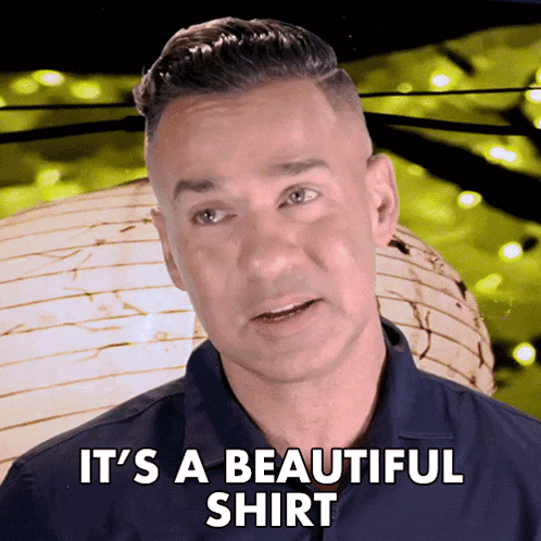 Its A Beautiful Shirt The Situation GIF - Its A Beautiful Shirt The Situation Mike Sorrentino GIFs