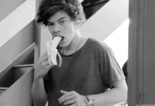 Jk GIF - Harry Style Banana One Direction GIFs