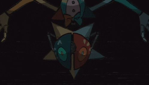 a cartoon drawing of a face with a star in the center