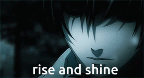 Light Yagami Death Note GIF - Light Yagami Death Note Good Morning GIFs