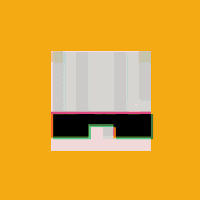 a pixel art illustration of a person wearing sunglasses on a yellow background