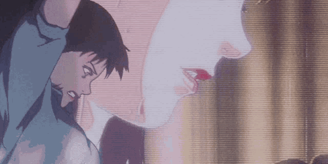 a cartoon of a man and a woman dancing