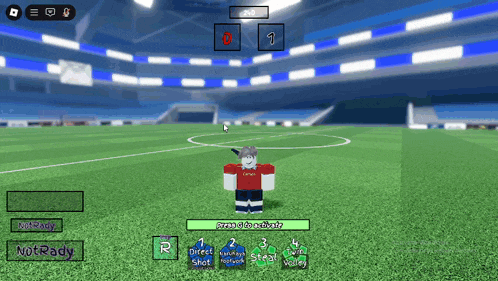 a soccer game is being played on a computer and the score is 0-1