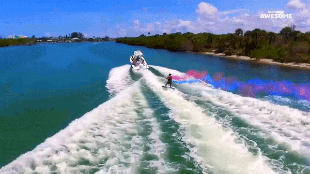 Wakesurfing People Are Awesome GIF