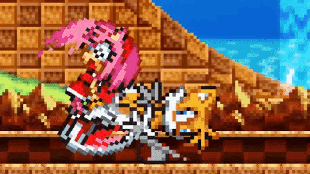 Tails Vs Amy GIF