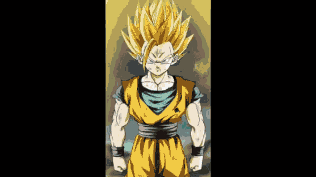 a screenshot of a character in a video game called dragon ball z .