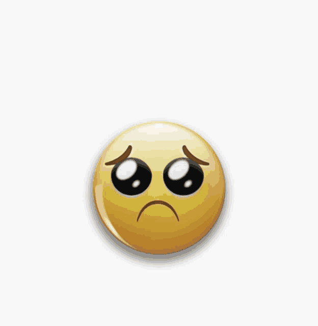 a smiley face with a sad look on it 's face