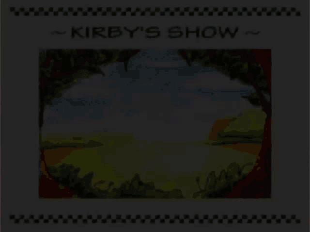 a picture of kirby 's show with three kirbys in a forest