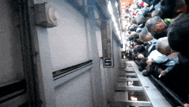 a busy train station with a sign that says indios verdes