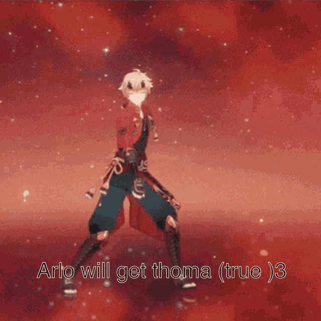 a video game character with the words ario will get thoma ( true ) 3 on the bottom
