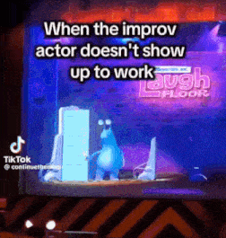 when the improv actor does n't show up to work laugh floor is shown