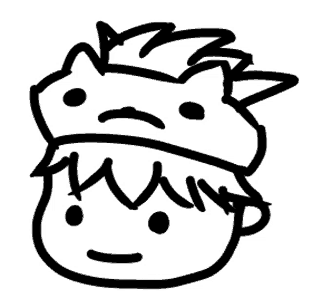 a black and white drawing of a person 's face with a crown on their head .