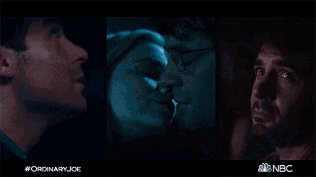 a poster for ordinary joe shows a couple kissing