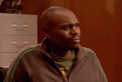 GIF: Dave Chappelle says “Damn it!”