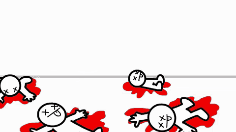 a cow is riding a skateboard next to a group of dead skateboarders