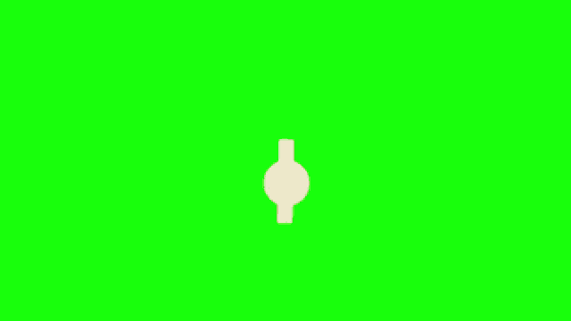 a cartoon character with a blue shirt and a yellow hat is falling on a green screen .