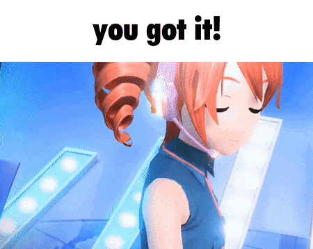a picture of a girl with headphones and the words you got it on the bottom
