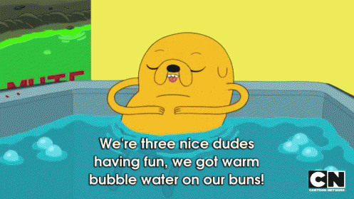 Bathtub Rap GIF - Adventure Time Jake Bath GIFs