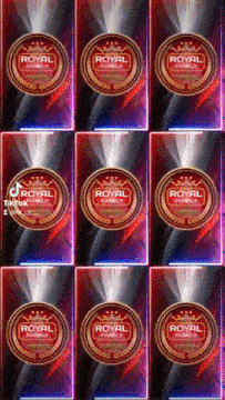 a collage of royal family logos on a dark background