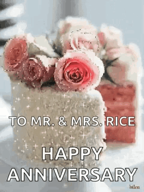 a cake with pink roses on top of it is on a table .