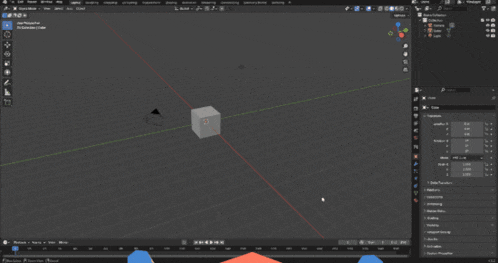 a computer screen shows a 3d model of a fox