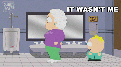 It Wasnt Me Butters Stotch GIF - It Wasnt Me Butters Stotch Grandma Stotch GIFs