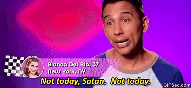 a man is talking about bianca del rio from new york