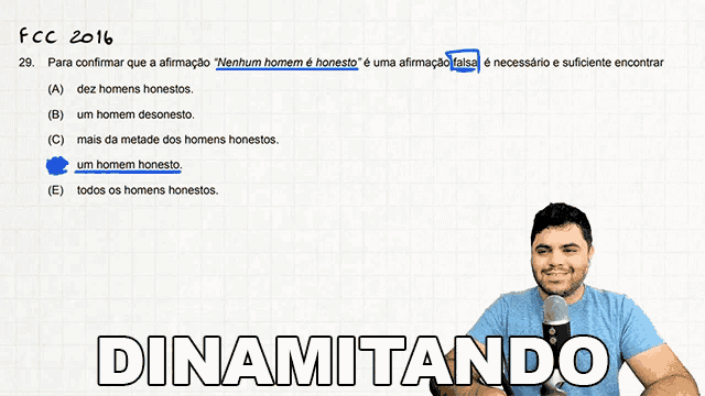 a man is holding a microphone in front of a paper that says dynamitando