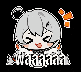 a cartoon girl with a cross on her forehead is making a funny face and saying waaaa .