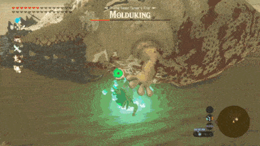 a screenshot of a video game with the word molduking at the top