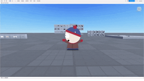 stanley from south park is a cartoon character in a video game