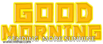 a graphic that says good morning sending more sunhine