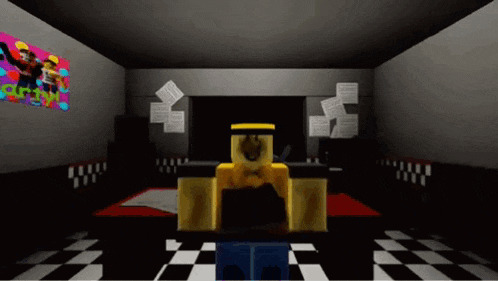 a person is standing in a room in a video game .