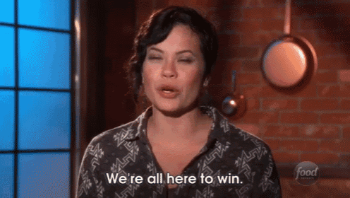 a woman says we 're all here to win