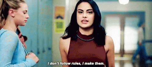 Camila Mendes I Dont Follow Rules GIF - Camila Mendes I Dont Follow Rules Riverdale GIFs