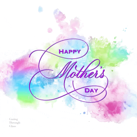 a happy mother 's day greeting card with a colorful background