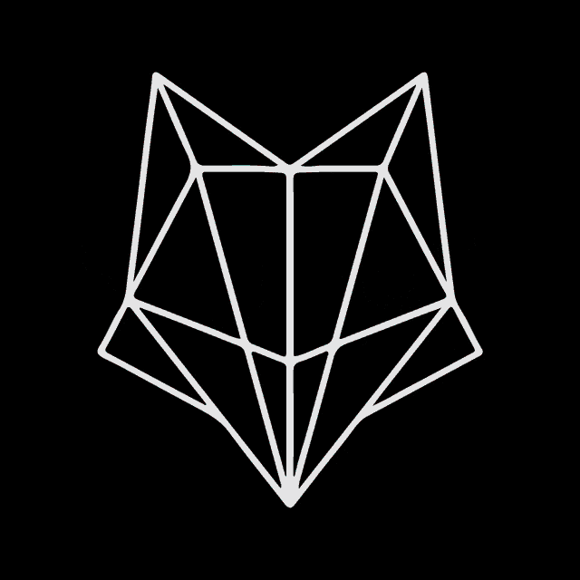 a drawing of a star with a black background