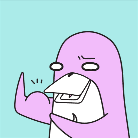 a cartoon drawing of a dolphin with a huge mouth