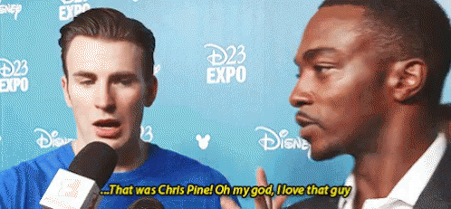 Chris Evans Chris Pine GIF - Chris Evans Chris Pine Captain America GIFs