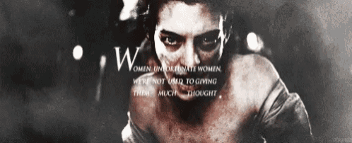 a black and white photo of a woman with a quote on it