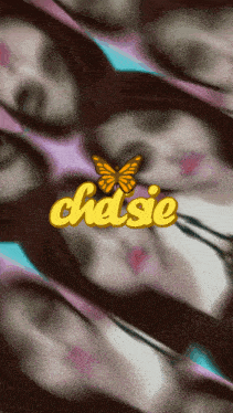 a blurry picture of a woman with the name chase