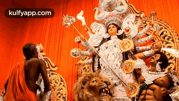 Devi Durga.Gif GIF - Devi Durga Durga Devi Goddess Durga GIFs