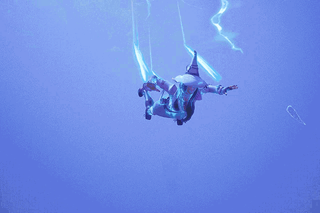 a witch is flying through the air on a broomstick