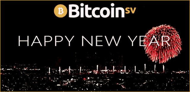 a picture of fireworks with the words " happy new year " below it