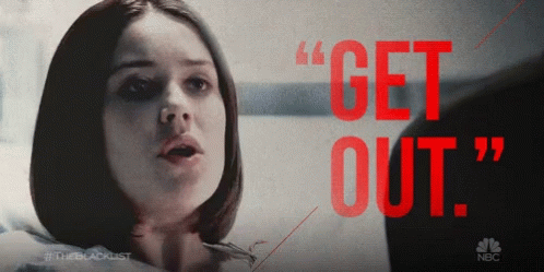 Get Out Go Away GIF - Get Out Go Away Leave Me Alone GIFs