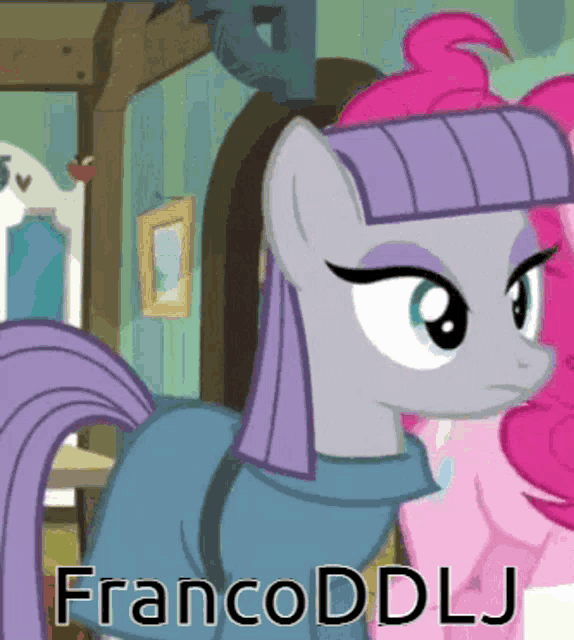 a picture of a pony with the name francoddlj