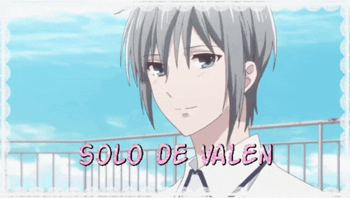 a picture of a boy with the words solo de valen written on it