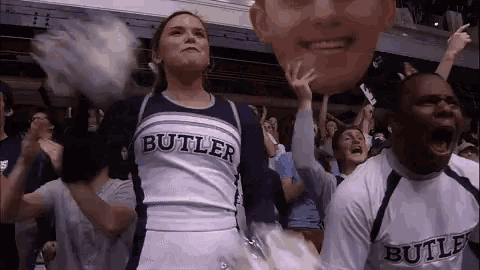 Butler Bulldogs Cheering GIF - Butler Bulldogs Cheering GIFs