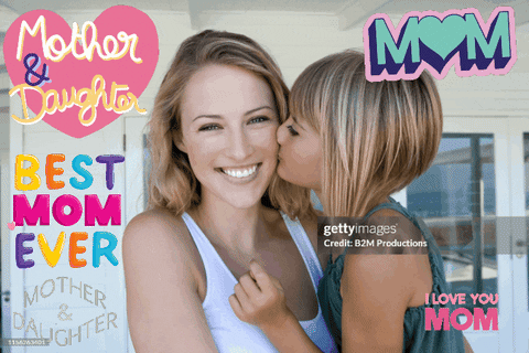 Mother And Daughter I Love My Mom GIF - Mother And Daughter I Love My Mom Kiss GIFs